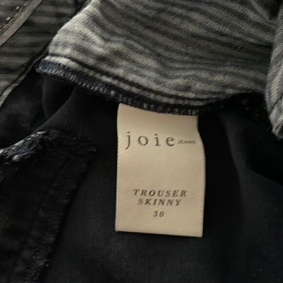 JOIE  SKINNY TROUSER JEANS DARK NAVY BLUE - Picture 5 of 8